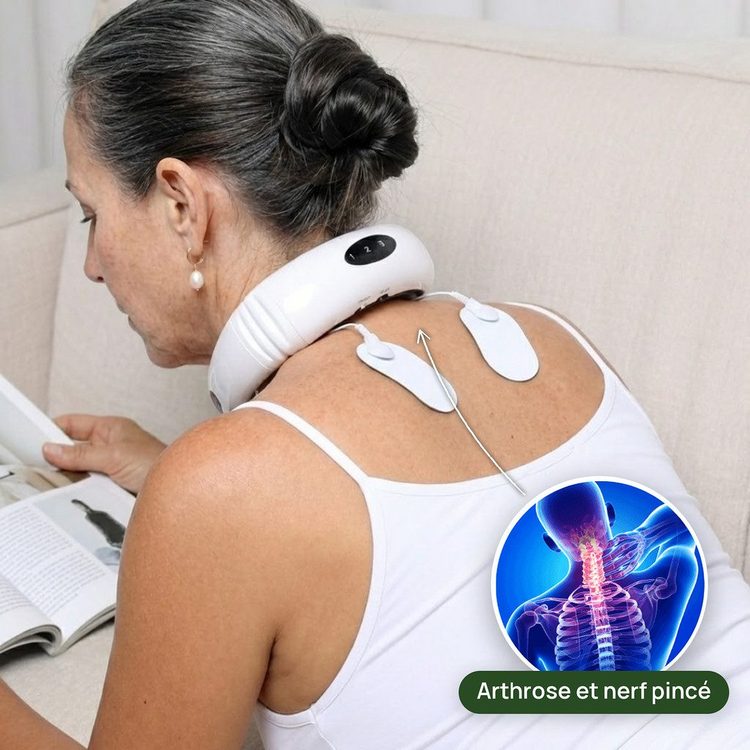 Collier Acupeo® porté pendant la lecture