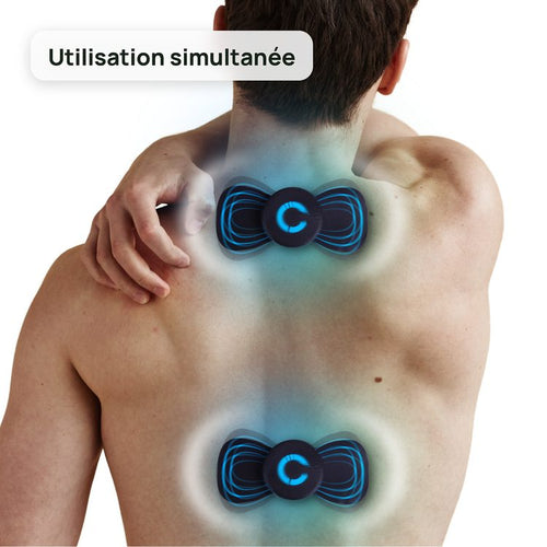 Deux Acupeo® Pulse posés sur le dos